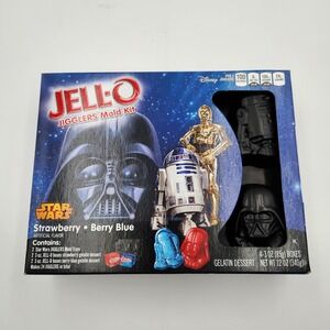 JELL-O Star Wars Jigglers Mold Kit Strawberry Berry Blue Disney R2D2 Darth Vader
